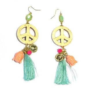 OORBELLEN MET PEACE TEKEN (1st)
