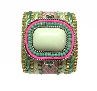 BREDE ARMBAND MINT STEEN (1st)