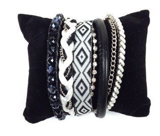 ARMBAND ZWART/WIT (1st)