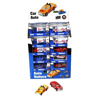 DIE CAST METALEN VOERTUIGEN IN DISPLAY (36st.)
