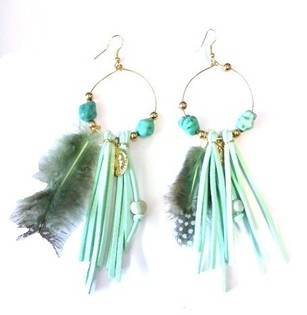 IBIZA LOOK OORBELLEN MINT (1st)