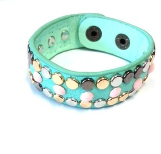 ARMBAND TURQUOISE MET STUDS (1st)