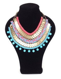 HALSKETTING TURQUOISE ROZE (1st)
