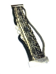 ARMBAND ZWART/GRIJS (1st)