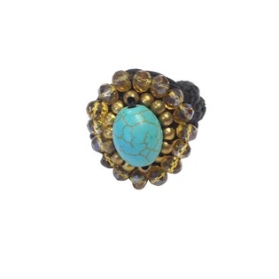 RING MET TURQUOISE STEEN (1st)