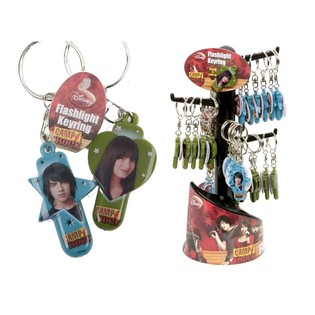 CAMP ROCK LICHTGEVENDE SLEUTELHANGER OP DISPLAY (36st.)