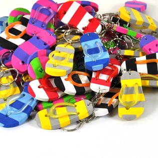 SLEUTELHANGER IN DE VORM VAN EEN SLIPPER (100st.)