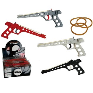 ***GADGET*** ELASTIEK PISTOOL IN DISPLAY (24st.)