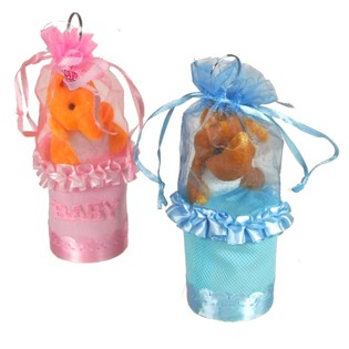 GEBOORTE GESCHENKVERPAKKING MET KNUFFELTJE (20st.)