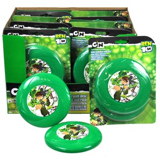 2-DELIGE BEN10 FRISBEE SET OP KAART (20st.)
