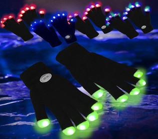 LED HANDSCHOENEN / RAVE GLOVES (12st.)