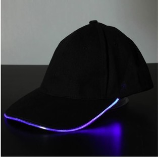 LICHTGEVENDE LED PET / PARTY CAPS - KLEUR: PAARS (12st.)