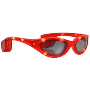 LED ZONNEBRILLEN - KLEUR: ROOD (12st.)