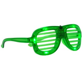SHUTTER SHADES BRILLEN MET VERLICHTING - KLEUR: GROEN (12st.)