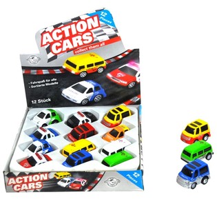 DIE CAST METALEN SPEELGOED FRICTIE AUTO'S IN DISPLAY (12st.)