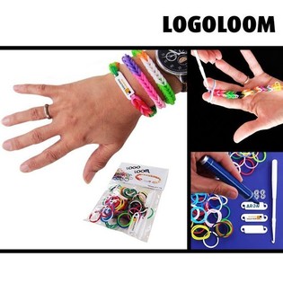 "LOGOLOOM" ARMBANDJES MAKEN MET JE EIGEN LOGO (50st.)