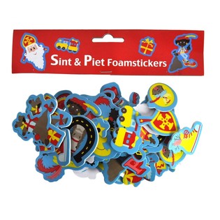 60 SINT & PIET FOAM STICKERS (3sets.)