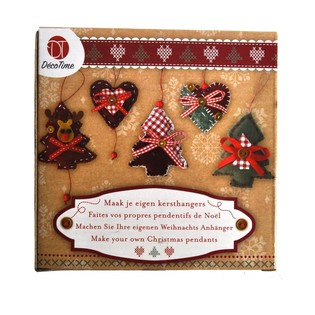5-DELIGE MAAK JE EIGEN KERSTHANGERS SET - MODEL: 1 (6st.)
