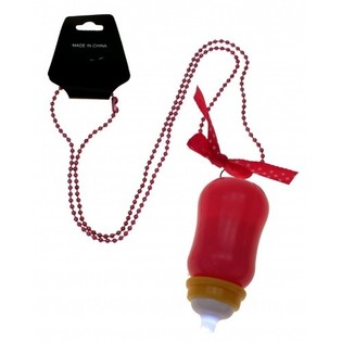 LICHTGEVEND BABYFLESJE AAN KETTING (24st.)