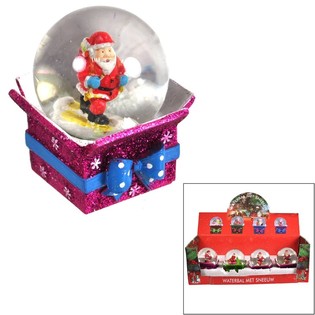 KERSTMIS SNEEUWBOL IN DISPLAY (8st.)