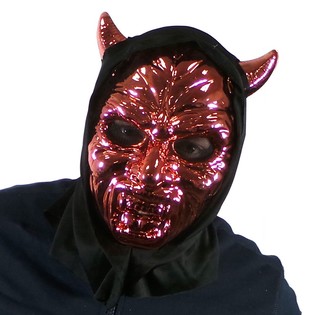 DUIVELS MASKER GLIMMEND (6st.)