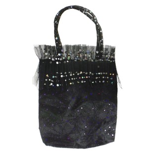 SPEELGOED HANDTAS MET GLITTERS EN SPINNENWEB PRINT (6st.)