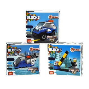 BRICKS BOUWSTENEN - POLITIE SERIE (11st.)