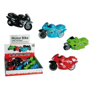 ***GADGET*** FRICTIE MOTOR MET 5 FUNCTIES IN DISPLAY (12st.)