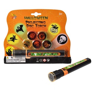 HALLOWEEN PROJECTIE ZAKLAMP OP KAART (6st.)