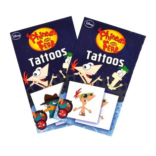 2-DELIGE DISNEY TATTOO'S - MODEL: PHINEAS EN FERB (50st.)