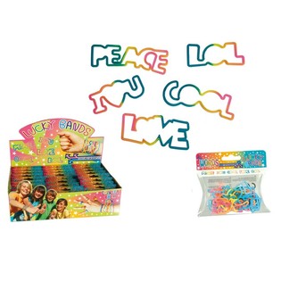***SPOTGOEDKOOP*** LUCKY BANDS ARMBANDJES VOOR KINDEREN - MODEL: WOORDEN (24st.)