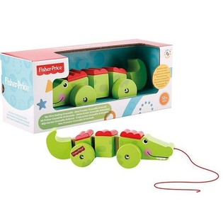 FISHER-PRICE MIJN EERSTE BEWEGENDE KROKODIL VAN HOUT (2st.)