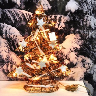 GROTE LICHTGEVENDE DECORATIE KERSTBOOM 50 CM. (1st.)