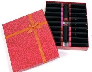 LIPSTICK 5 SOORTEN MET RODE VERPAKKING (20st)