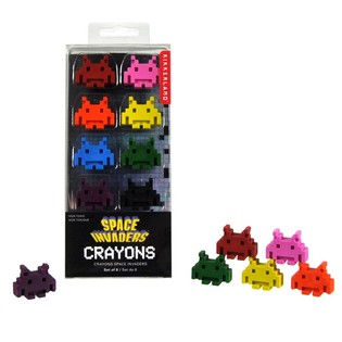 8 STUKS SPACE INVADERS WASKRIJTJES IN BOX (12st.)