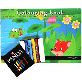 ROYAL TALENS KLEURBOEK MET PASTEL KRIJTJES (12st.)