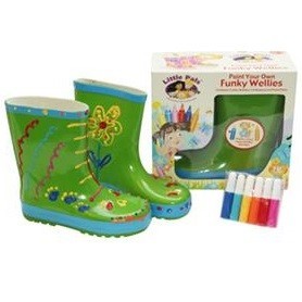 FUNKY WELLIES - KLEUR JE EIGEN LAARZEN - GROEN / MAAT: 26