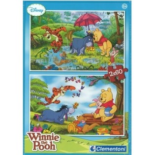 CLEMENTONI PUZZEL DISNEY WINNIE THE POOH 2 X 60 STUKJES (6st.)