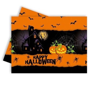 HAPPY HALLOWEEN TAFELKLEED 120 X 180 CM. (6st.)