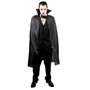 DRACULA CAPE VOOR VOLWASSENEN - ZWART 