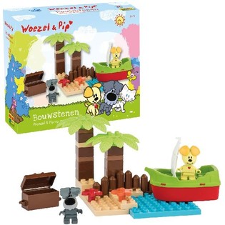 WOEZEL EN PIP SCHATEILAND - BOUWSTENEN SET (1st.)