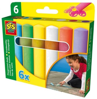 Ses Stoepkrijt 6 pack (1st.)