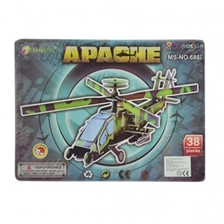 GROTE 3D PUZZEL &ndash; Apache Helikopter (3st.)