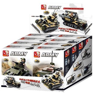 Sluban Tank or APC 8 INTO 1 M38-B0587 (1 Display / 8 stuks)