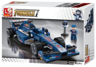Sluban F1 Racewagen Blauw M38-B0353 (1st.)