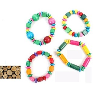 HOUTEN KINDER ARMBANDEN (48st.)