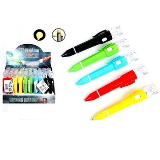 PEN MET INGEBOUWDE LED ZAKLAMP  (50st.)