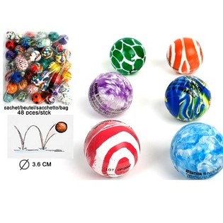 MIX UITDEEL STUITERBALLEN - &Oslash; 3.6 CM. (48st.)