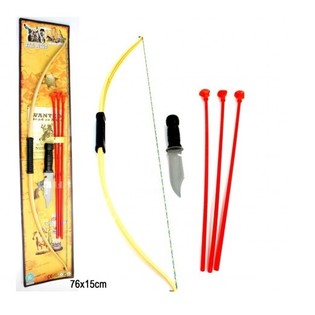 GROTE PIJL EN BOOG SET, 75 Cm. LANG (6st.)