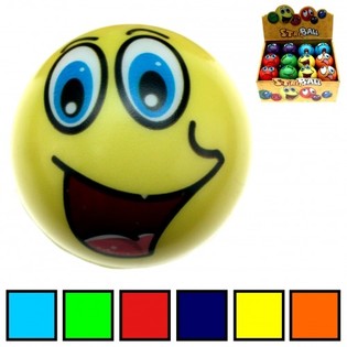 SMILEY PU STESSBALLEN DISPLAY (24st.)